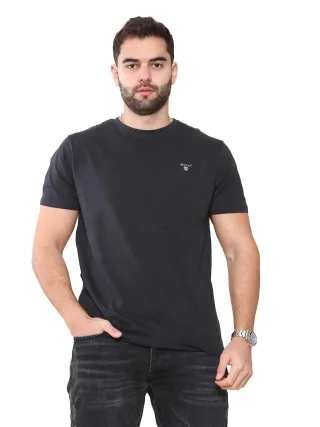 Gant Herren T-Shirts - Schwarz