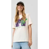 QS Kurzarmshirt T-Shirt T-Shirt mit MTV®-Print