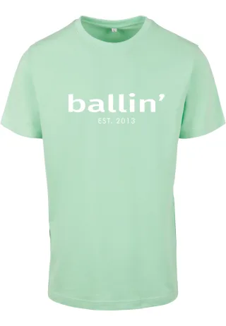 Herren-T-Shirt von der Marke Ballin Est. 2013. Diese Shirts von Ballin Est. 2013 sind aus 100% Bio-Baumwolle hergestellt und haben Regular fit. Dies ist eine etwas engere Passform. Die weiche Baumwolle sorgt für einen hohen Tragekomfort. Modellbezeic