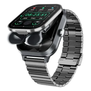 D8pro 2.01-inch HD Screen Clamshell 2-in-1 Headset Design NFC Function bluetooth Call Heart Rate Blood Pressure SpO2 Mon