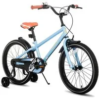 JOYSTAR Kinderfahrrad Totem 12/14/16/18/20 Zoll Kinderfahrrad für 2-11 jährige Jungen, mit Stützräder, Kotflügel, Front and rear dual brakes, Reflektorplatte