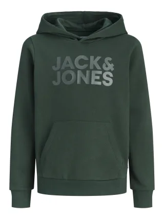 JACK&JONES - JJECORP LOGO SWEAT HOOD NOOS JNR Scarab - Gr. - 140