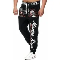 L.gonline Jogginghose Herren JoggingHOSE lang, Trainingshose Baumwolle, Sporthose mit (Sweatpants, 1-tlg) mit elastischem Bund