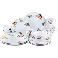CreaTable Kombiservice Flora Orchard (16-tlg), 4 Personen, Porzellan