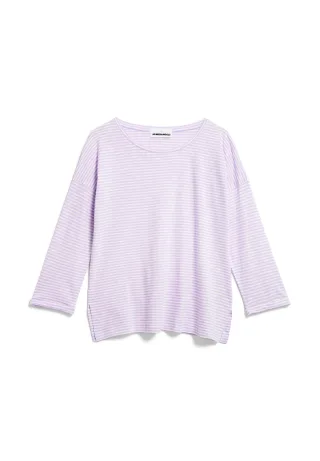 Armedangels - SIANAA LOVELY STRIPES lavender light-oatmilk - Gr. - S
