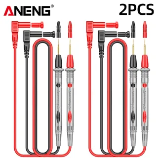 2Pcs ANENG PT1005B 10A 1000V Digital Multimeter Probe Universal Test Lead Needle Pin Wire Pen Cable Kit Current Voltmete