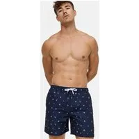 Indicode Badeshorts Herren Maya Schwimmshorts Männer mit detailreichem Muster, elastischer Bund mit Kordelzug