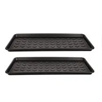 BigDean Schuhabtropfschale 2x Schuhablage groß Abtropfschale für Schuhe Abtropfschale (2-tlg), Abtropfschale für Schuhe, Erhöhter Rand, Leicht zu reinigen