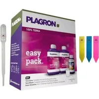 Plagron Pflanzendünger Plagron Easy Pack Terra, 3-St., 3-teiliges Dünger-Set inklusive Dosierhilfe, Dünger-Set für Erde