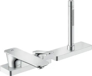 Hansgrohe 3-Loch Wannenmischer sBox Axor Citterio C Cubic cut chrom, 49431000 49431000