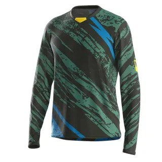Bicycle Line - "Ponente" Radfahr-Trikot für Herren, Langärmlig (Dunkelgrün)