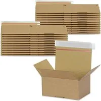 Oputec Versandkarton 20x Automatikkarton AK-15E Blitzboden selbstklebend 161x131x73 mm