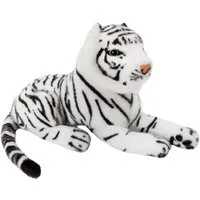 BRUBAKER Kuscheltier Tiger - 25 cm Plüsch Stofftier - Kleine Raubkatze (1-St., Baby Plüschtier Liegend), Kinder Plüsch Spielzeug