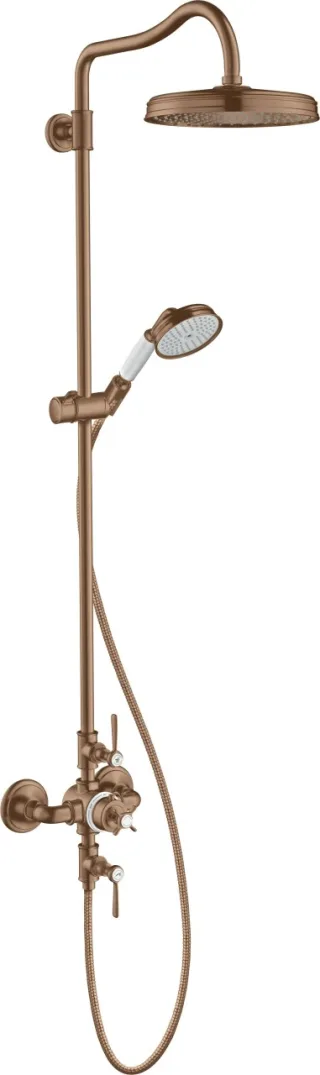 Hansgrohe Showerpipe Axor Montreux Brushed Red Gold mit 16572310