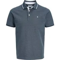 Jack & Jones Poloshirt Jack&Jones Übergrößen Poloshirt rauchblau JJEPAULOS