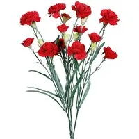 Kunstblume Kunstblume Nelke in rot 4 Stiele 50 cm Kunststoff Nelke, matches21 HOME & HOBBY, Höhe 50 cm