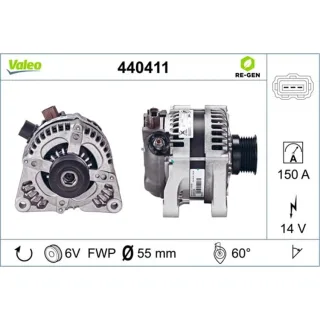 Valeo Lichtmaschine Ford Fiesta C-Max Focus C-Max Kuga Volvo C30 V50