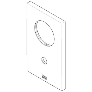 Dornbracht Rosette für Wanne 091102258-06 091102258 90 x 150 x 9,2 mm platin matt