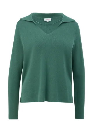 s.Oliver - Strickpullover petrol - Gr. - 42