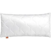sleepling Kopfkissen Basic 200, Füllung: 100% Klima Faser, Bezug: Mischgewebe aus 52% Mikrofaser / 48% Baumwolle, Seitenschläfer, Rückenschläfer, Bauchschläfer, hergestellt in der EU, allergikerfreundlich