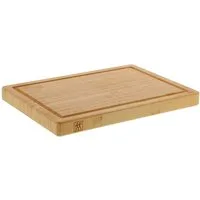 Zwilling Brotschneidebrett Schneidbrett aus Bambusholz mit Saftrille, beidseitig 42 x 31 x 4 cm, Bambus