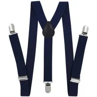 axy Hosenträger Kinder Jungen Hosenträger (1-St) Kinder 7-12 Jahre, 3 Stabile Clips Y-Form 2,5cm Breit verstellbar