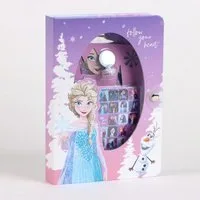Cerda Notizbuch Disney Frozen Schreibset – Kinder Notizbuch inkl. Aufkleber & Stifte