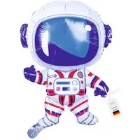 little Birthday Aufblasbares Partyzubehör kleiner Astronaut für eine Weltall Party, Astronaut