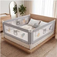 oyajia Bettschutzgitter Kinderbettgitter Babybettgitter höhenverstellbar 71–99 cm (Rausfallschutz für Baby,höhenverstellbar & kombinierbar), 150/180/200 cm