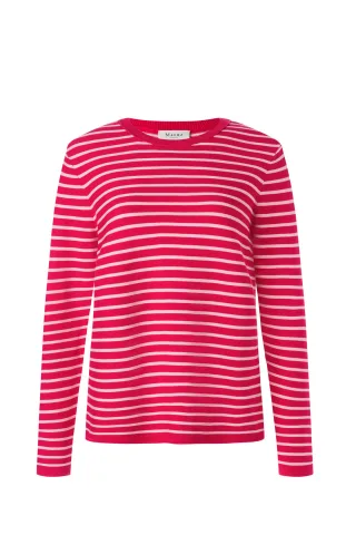 MAERZ Muenchen - Pullover Rundhals 1/1 Arm wild raspberry - Gr. - 46