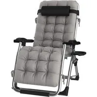 DQCHAIR Multifunktionsliege Lehnender Schwerelosigkeits-Stuhl für Patio-Garten-Strand-Pool mit