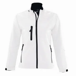 SOLS Womens/Ladies Roxy Soft Shell Jacket (atmungsaktiv, winddicht und wasserabweisend) (Weiß)