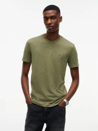 Tommy Jeans (PVH Group) - TJM XSLIM JASPE HTR TEE EXT Rocky Mountain Htr - Gr. - M
