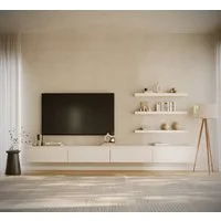 Selsey TV-Schrank BEMMI Hängendes TV-Board mit vier Klappen 300 cm