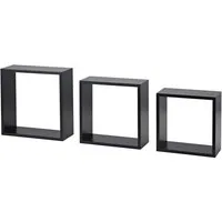 Dolle Wandregal Dolle Würfelregal Frame 30 x 30 cm schwarz 3er-Set