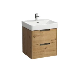 LAUFEN Waschtischunterschrank JUNA 446x521x515 2 Schubl m. Griffmulde f.WT H810962 wildeiche, H4114 H4114621092671
