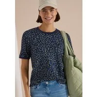 CECIL Rundhalsshirt mit Leomuster