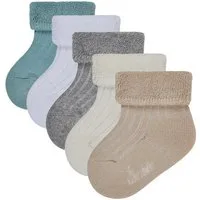 Sterntaler® Basicsocken Multipack Baby Socken mit Umschlag und Innenfrottee (5-Paar, 5er-Pack)
