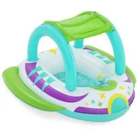 Bestway Badespielzeug Bestway Kinder Schlauchboot Space Splash mit Sonnenschutzdach