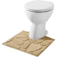 REDBEST Badematte WC-Umrandung "Jacox", Höhe 18 mm, eckig, Uni