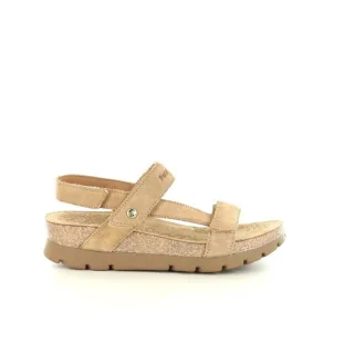 Panama Jack Damen-Keilbark-Braune Wildledersandalen – Selma B10