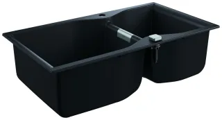 GROHE Kompositspüle K700 31658 2 Becken 900x500mm granit schwarz, 31658AP0 31658AP0
