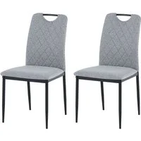 OTTO home Esszimmerstuhl Rom (Set, 2 St), bequemer Stuhl mit hochwertigem Stoffbezug und Griff im Rücken