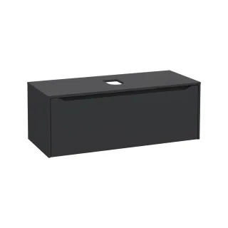 VitrA New Integra Square Waschtischunterschrank (Aufsatzwaschtisch) mit 1 Vollauszug 120 Matt,80293 80293
