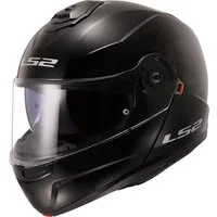 LS2 Motorradhelm FF908 Strobe II Solid Klapphelm, vorbereitet für Kommunikationssystem,integriertes Sonnenvisier