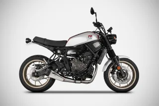 ZARD Sport Auspuff Komplettanlage inkl. Kat Edelstahl Yamaha XSR 700 Bj.2017-2023 EURO4/EURO5 /+ABE