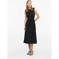 s.Oliver Midikleid Kleid Jersey-Kleid mit Taillendrapierung