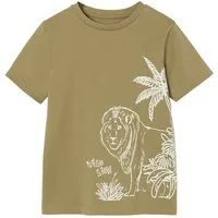 vertbaudet Kurzarmshirt T-Shirt mit Print für Jungen BASIC