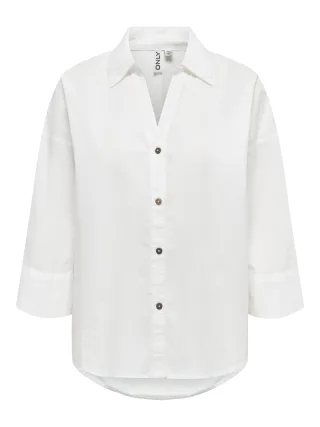 ONLY - ONLSAJA KERI 3/4 SHIRT WVN Cloud Dancer - Gr. - M