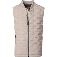 CASAMODA Steppweste CASAMODA Herren Outdoor-Steppweste Collegekragen Zipper Beige